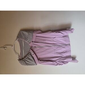 lululemon Lilac Ruched Sleeve Zip Hoodie